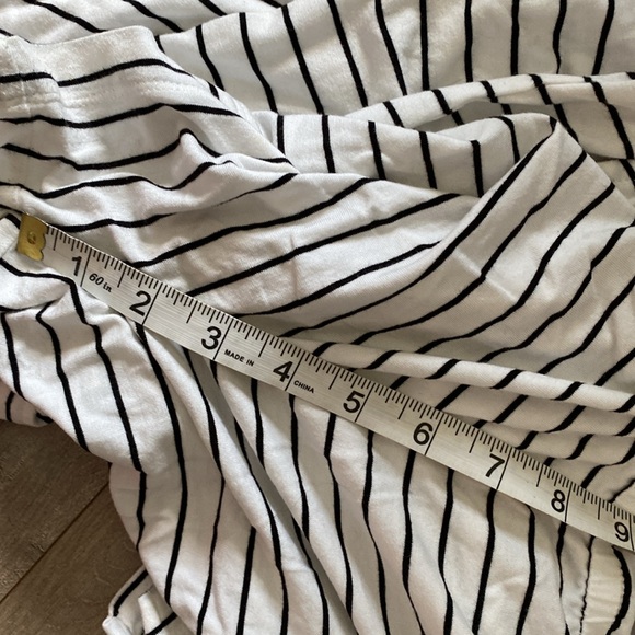 J CREW FACTORY black white stretch romper playsuit jumpsuit shorts M - Picture 8 of 8